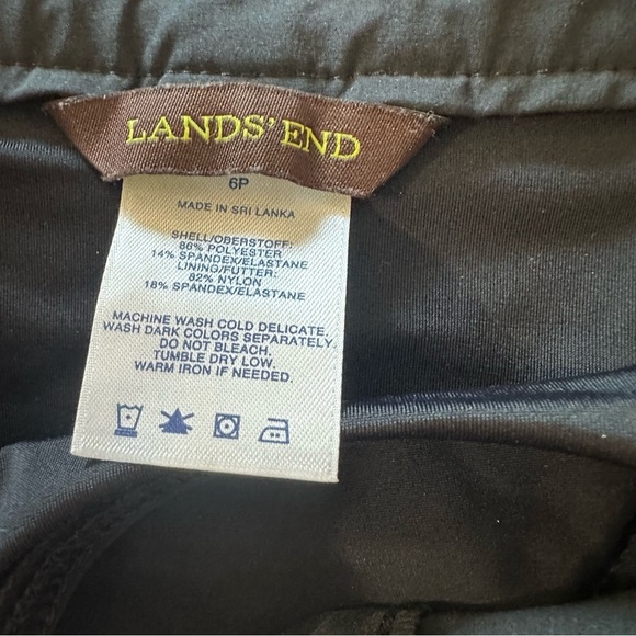 Lands' End Classic Black Swim Shorts - Picture 3 of 3